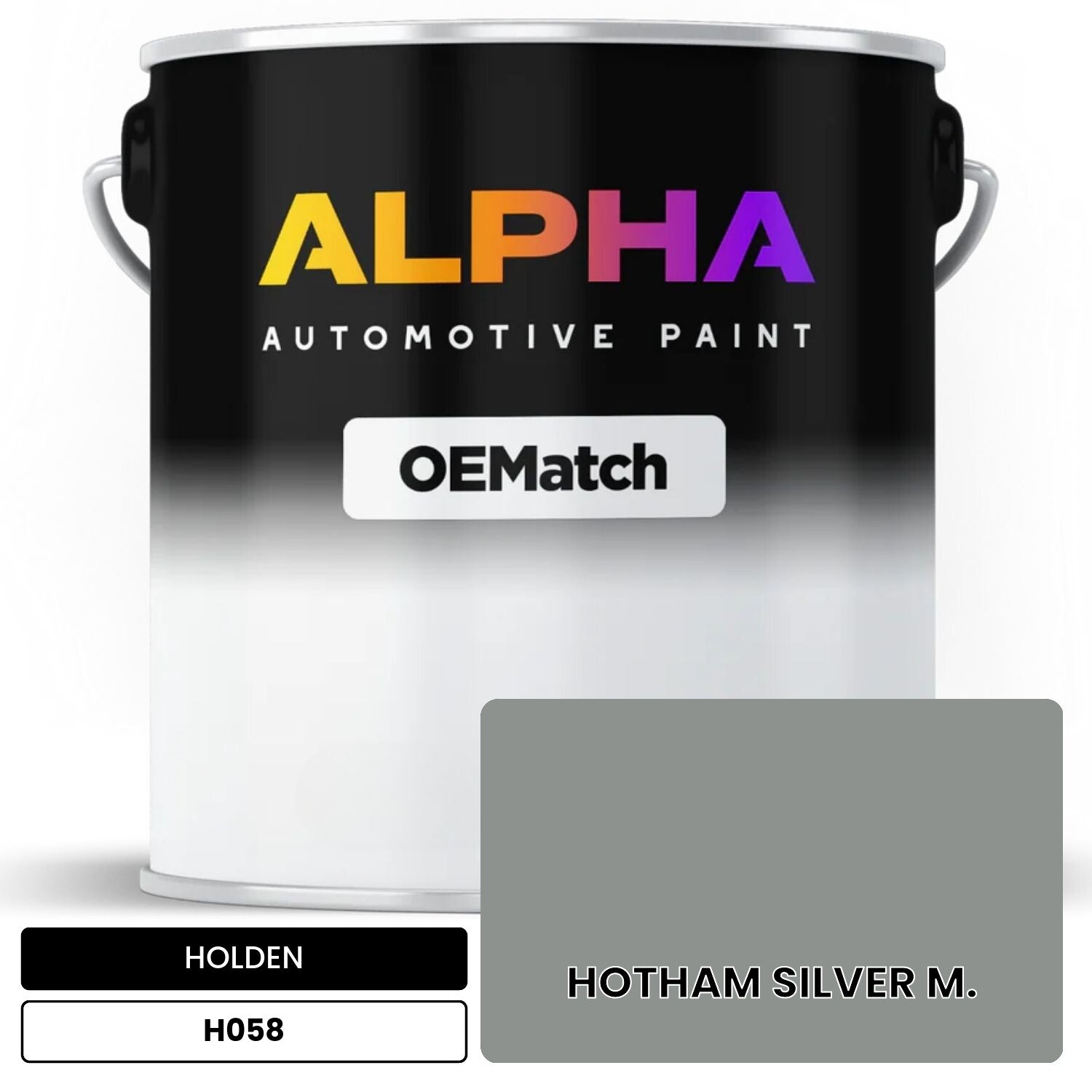 HOLDEN HOTHAM SILVER M. H058 OEMatch Basecoat