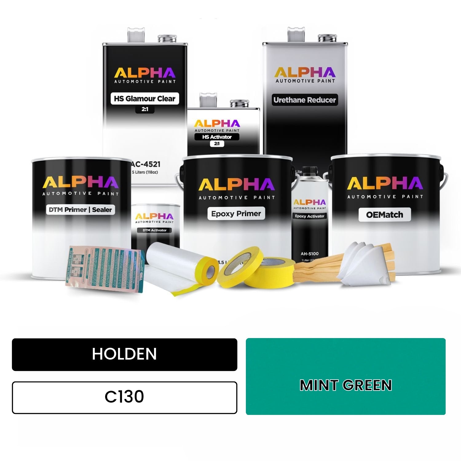 HOLDEN MINT GREEN C130 OEMatch Vehicle Paint Kit