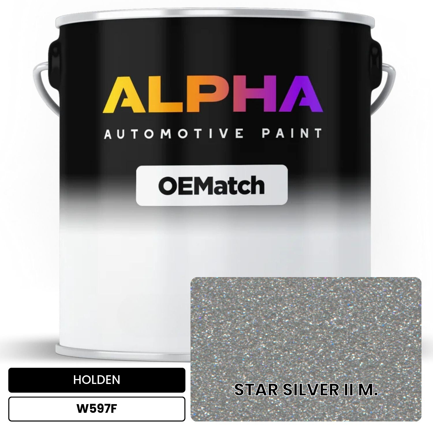 HOLDEN STAR SILVER II M. W597F OEMatch Basecoat