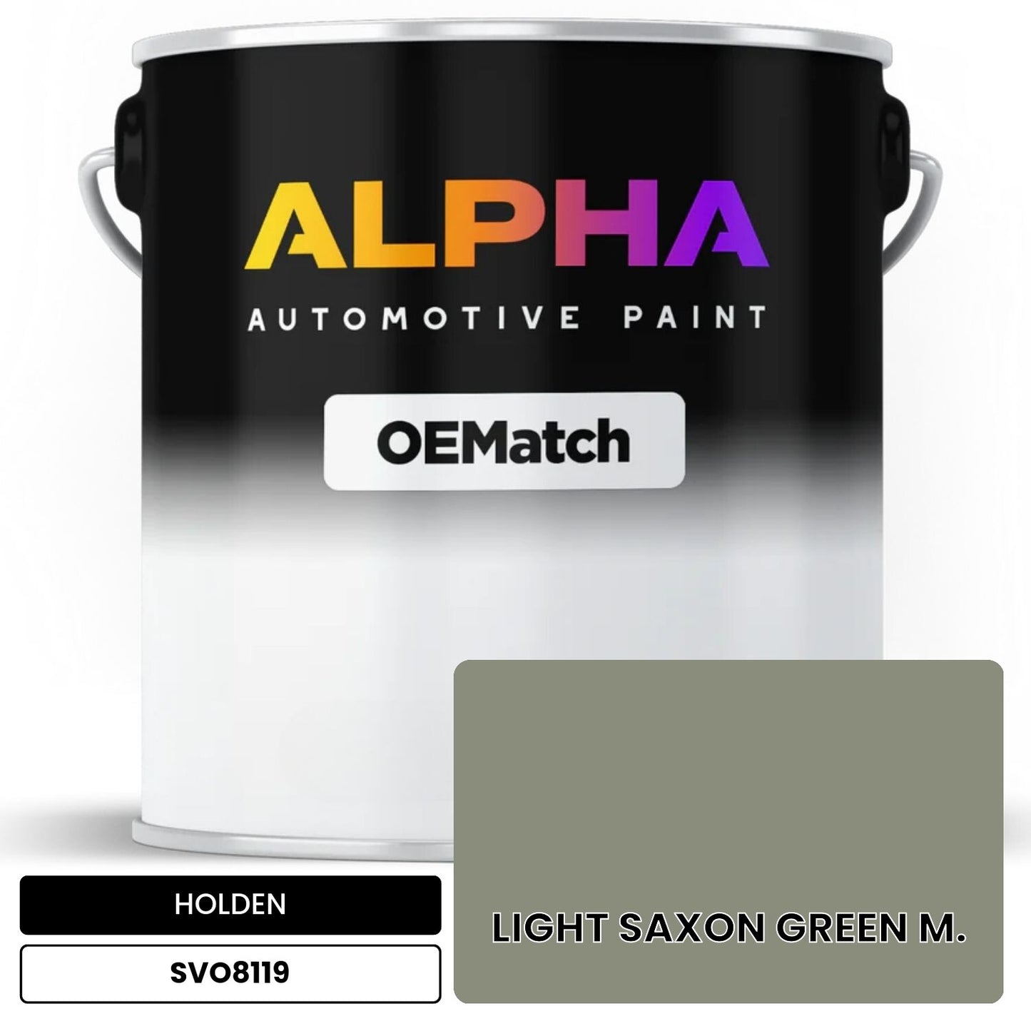 HOLDEN LIGHT SAXON GREEN M. SVO8119 OEMatch Basecoat