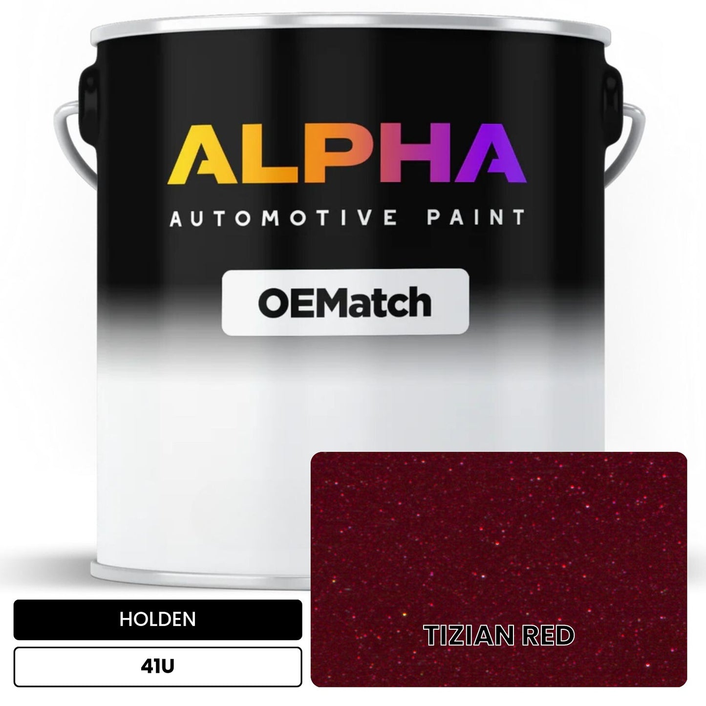 HOLDEN TIZIAN RED 41U OEMatch Basecoat