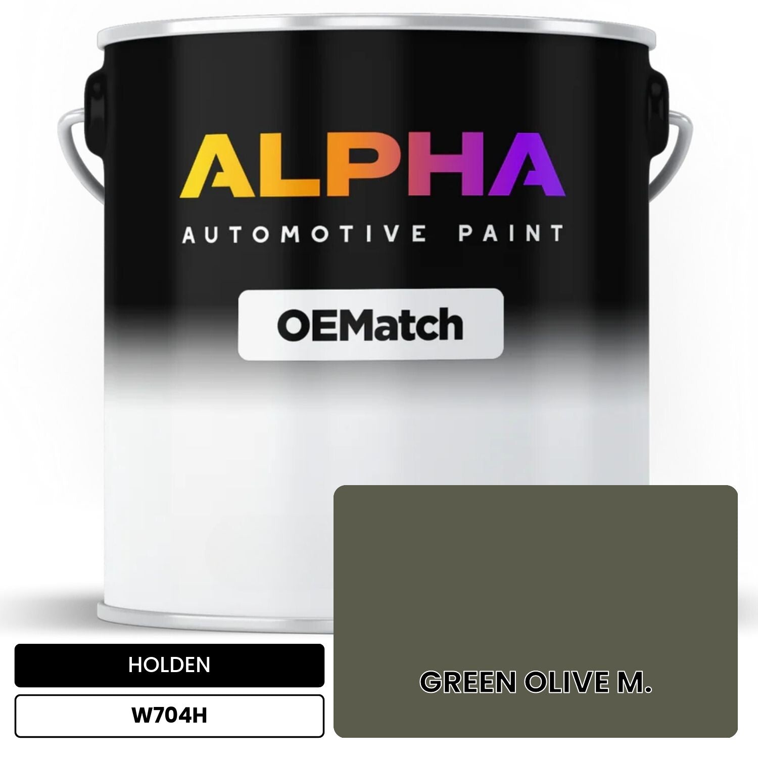 HOLDEN GREEN OLIVE M. W704H OEMatch Basecoat