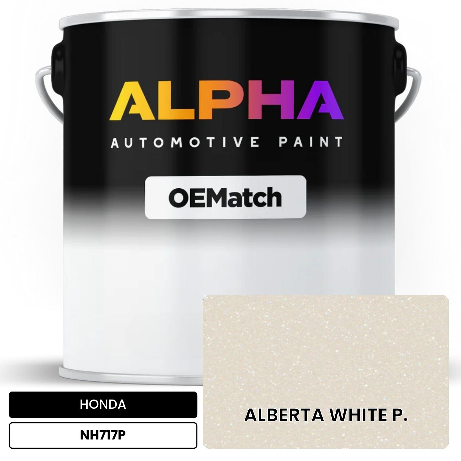 HONDA ALBERTA WHITE P. NH717P OEMatch Basecoat