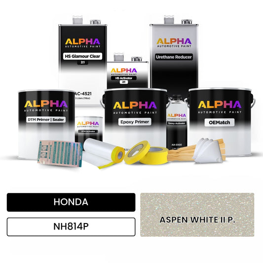 HONDA ASPEN WHITE II P. NH814P OEMatch Vehicle Paint Kit