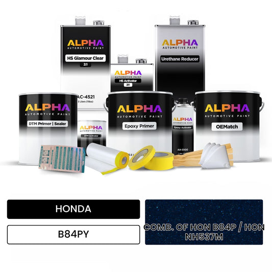 HONDA COMB. OF HON B84P / HON NH537M B84PY OEMatch Vehicle Paint Kit