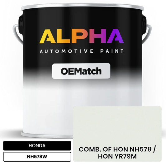 HONDA COMB. OF HON NH578 / HON YR79M NH578W OEMatch Basecoat