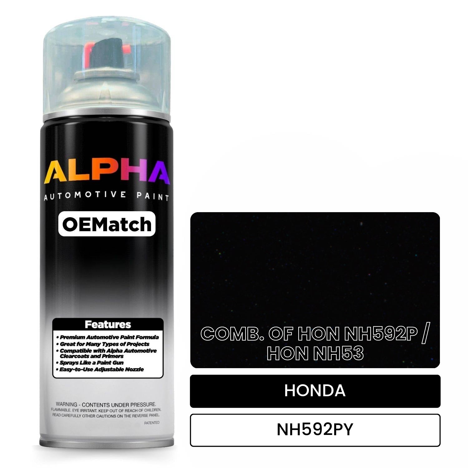 HONDA COMB. OF HON NH592P / HON NH53 NH592PY OEMatch Spraycan