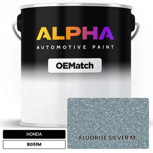 HONDA FLUORITE SILVER M. BG51M OEMatch Basecoat
