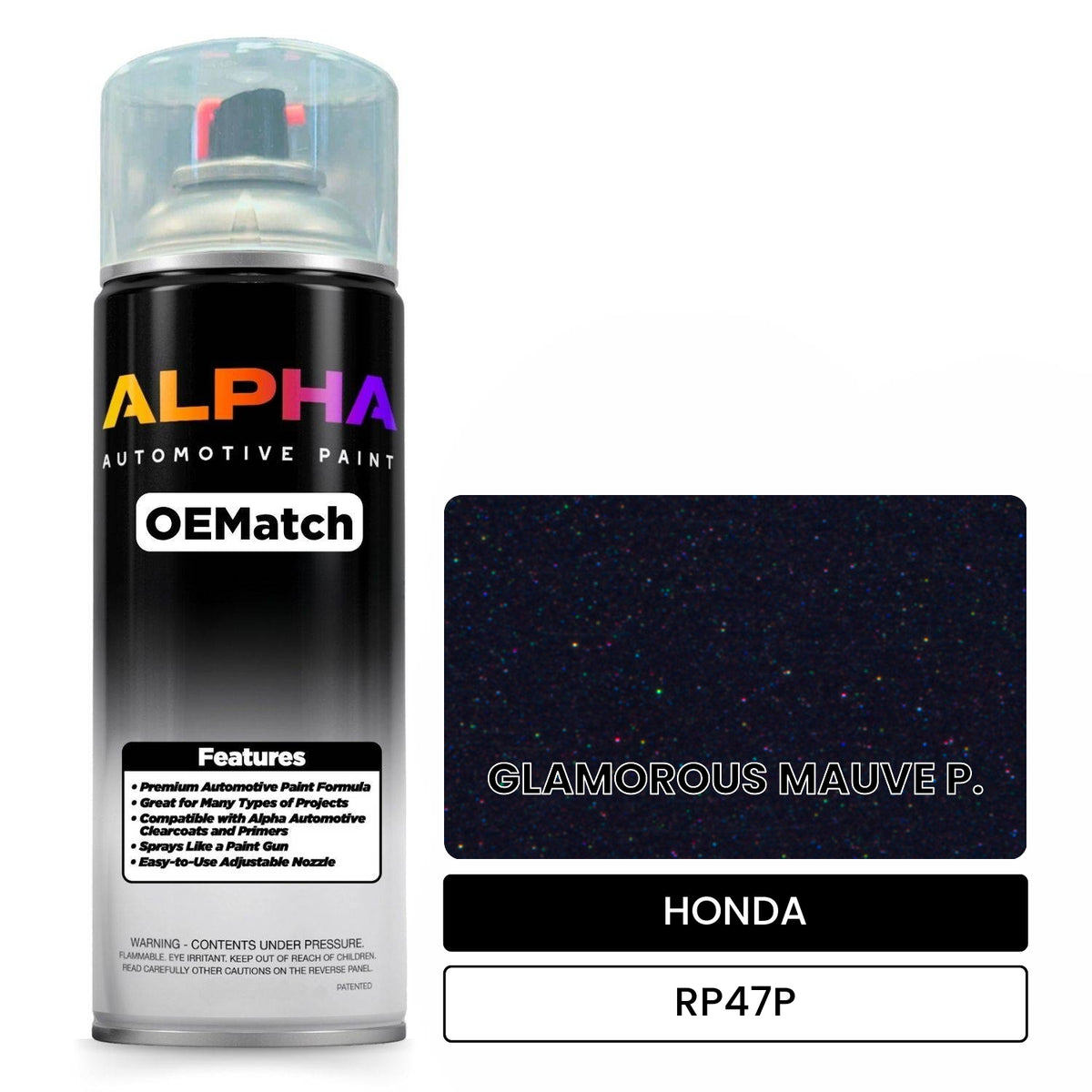 HONDA GLAMOROUS MAUVE P. RP47P OEMatch Spraycan