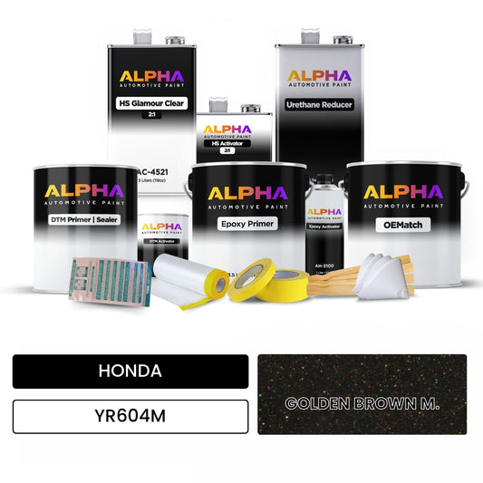 HONDA GOLDEN BROWN M. YR604M OEMatch Vehicle Paint Kit