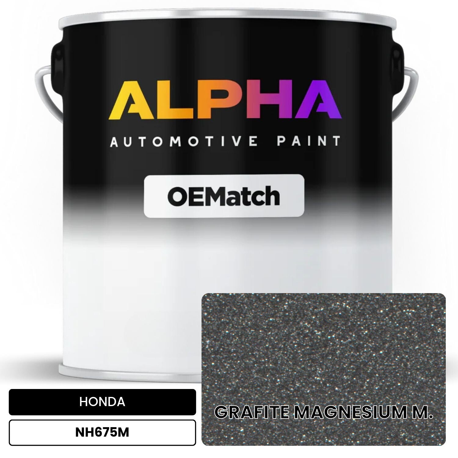 HONDA GRAFITE MAGNESIUM M. NH675M OEMatch Basecoat