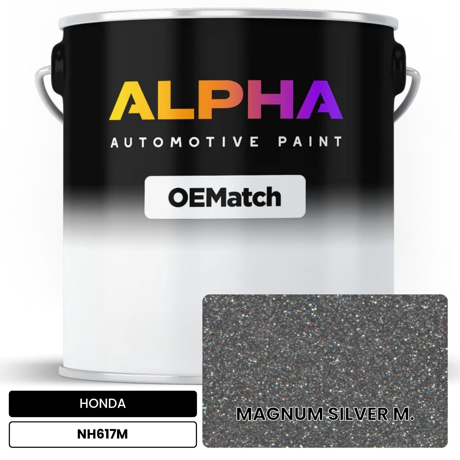 HONDA MAGNUM SILVER M. NH617M OEMatch Basecoat