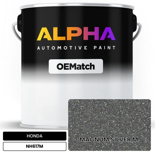 HONDA MAGNUM SILVER M. NH617M OEMatch Basecoat