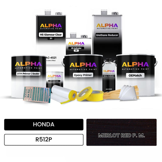 HONDA MERLOT RED P. M. R512P OEMatch Vehicle Paint Kit