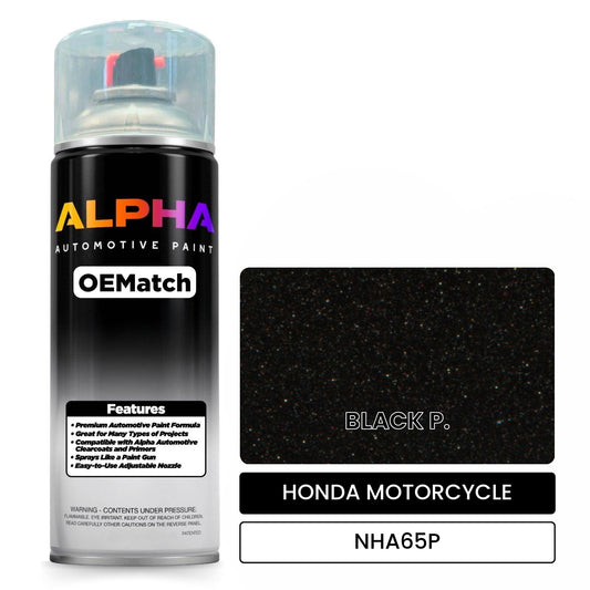 HONDA MOTORCYCLE BLACK P. NHA65P OEMatch Spraycan