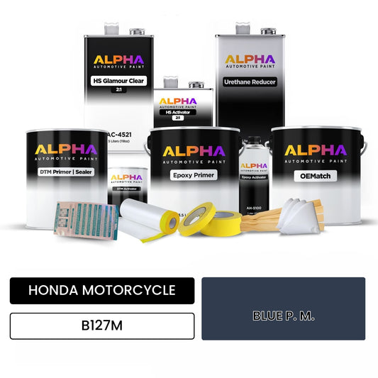 HONDA MOTORCYCLE BLUE P. M. B127M OEMatch Vehicle Paint Kit