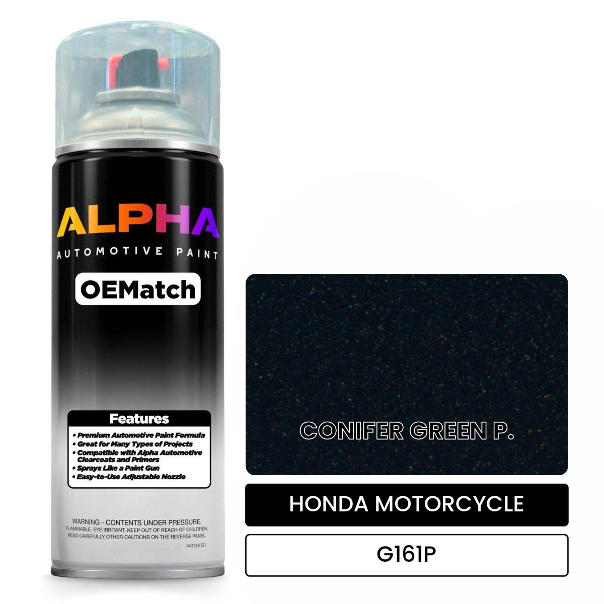 HONDA MOTORCYCLE CONIFER GREEN P. G161P OEMatch Spraycan