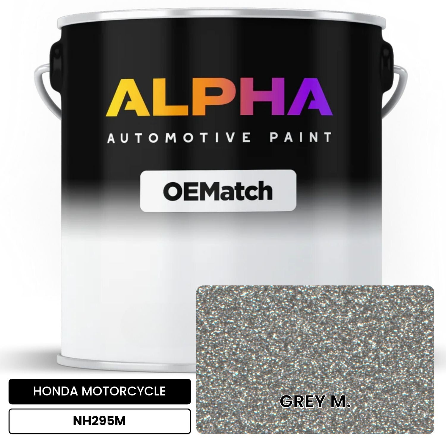 HONDA MOTORCYCLE GREY M. NH295M OEMatch Basecoat