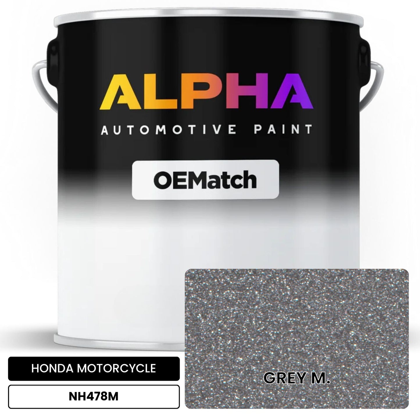 HONDA MOTORCYCLE GREY M. NH478M OEMatch Basecoat