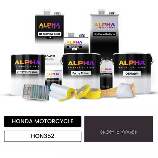 HONDA MOTORCYCLE GREY MET-2C HON352 OEMatch Vehicle Paint Kit
