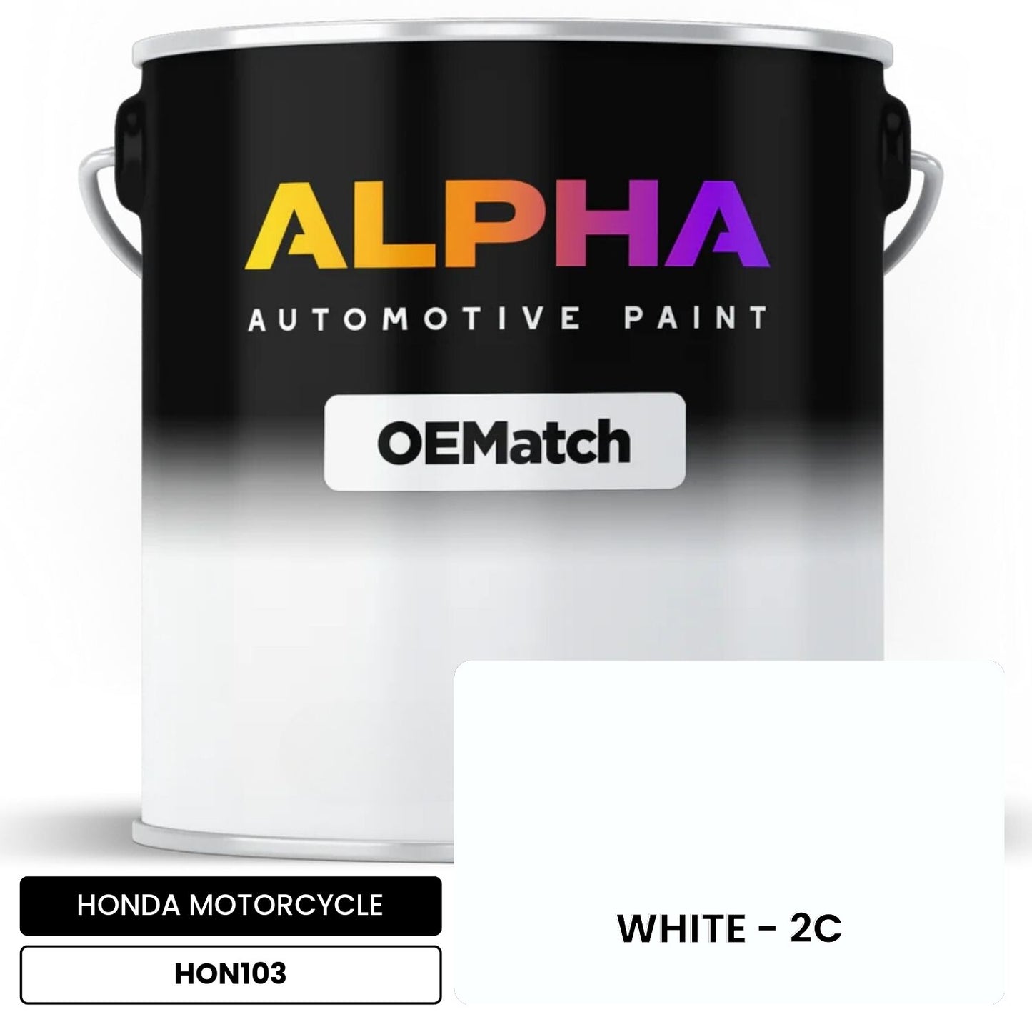 HONDA MOTORCYCLE WHITE - 2C HON103 OEMatch Basecoat