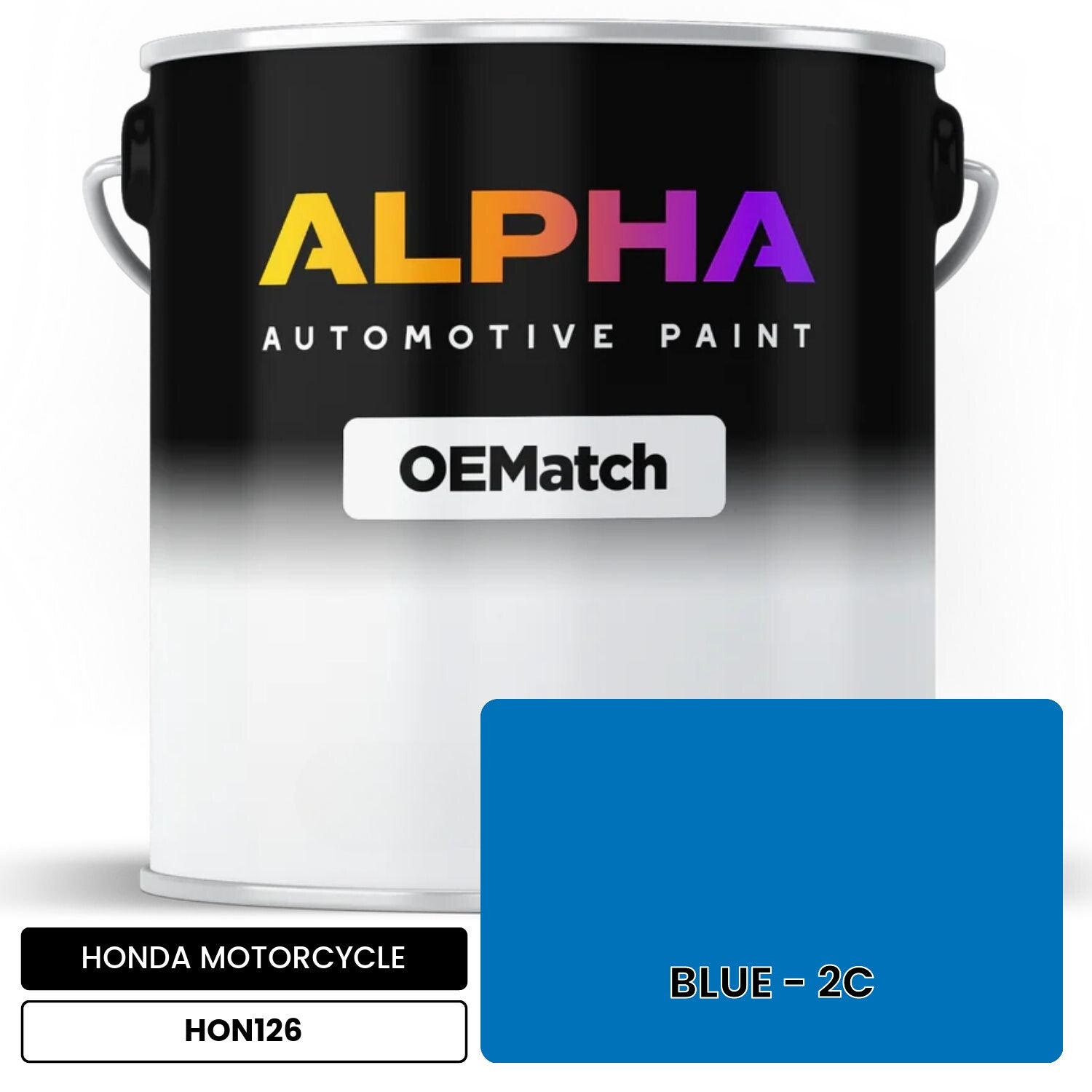 HONDA MOTORCYCLE BLUE - 2C HON126 OEMatch Basecoat