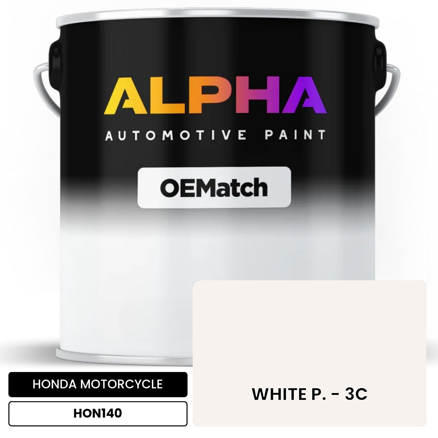 HONDA MOTORCYCLE WHITE P. - 3C HON140 OEMatch Basecoat