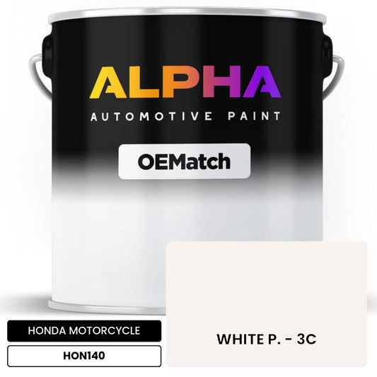 HONDA MOTORCYCLE WHITE P. - 3C HON140 OEMatch Basecoat