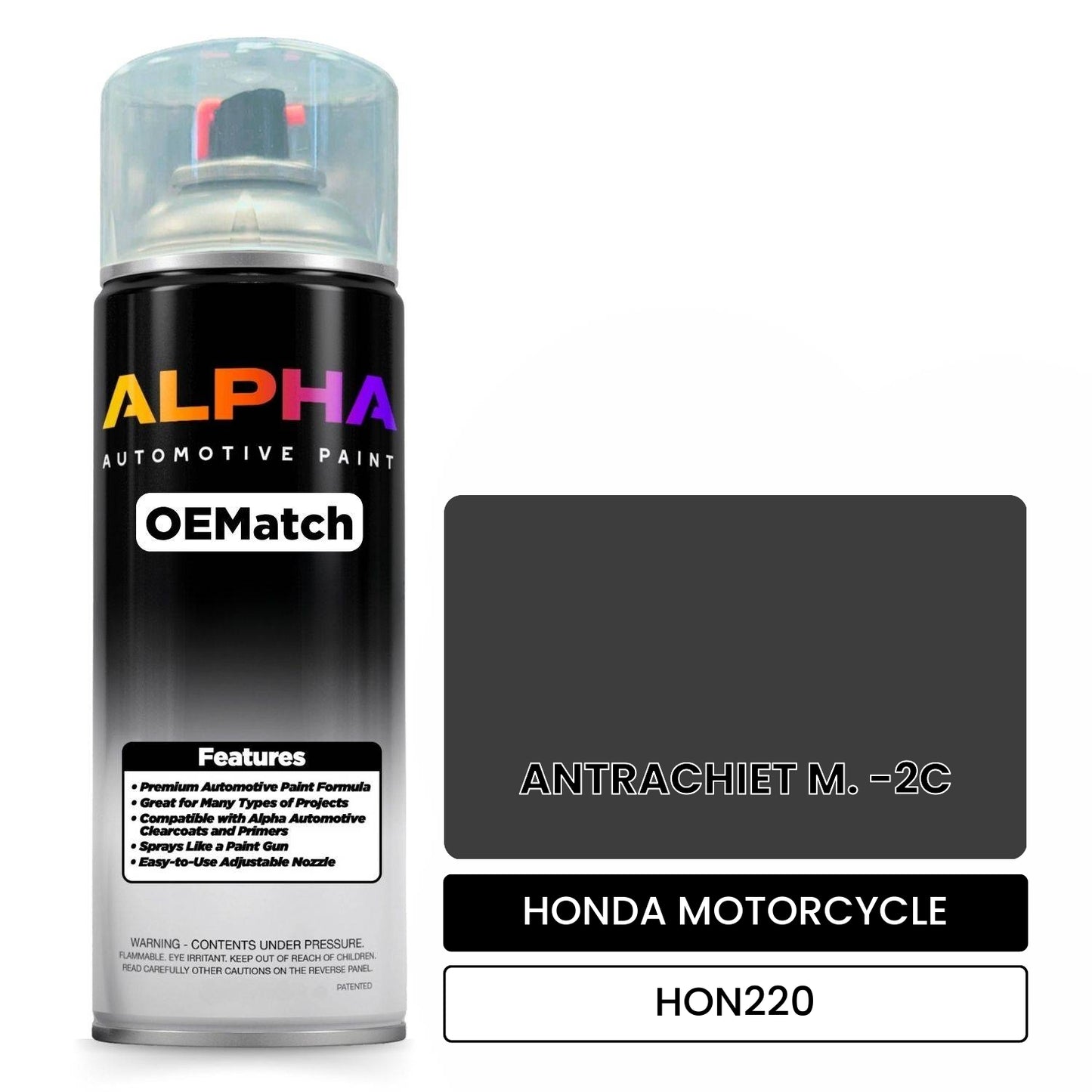 HONDA MOTORCYCLE ANTRACHIET M. -2C HON220 OEMatch Spraycan