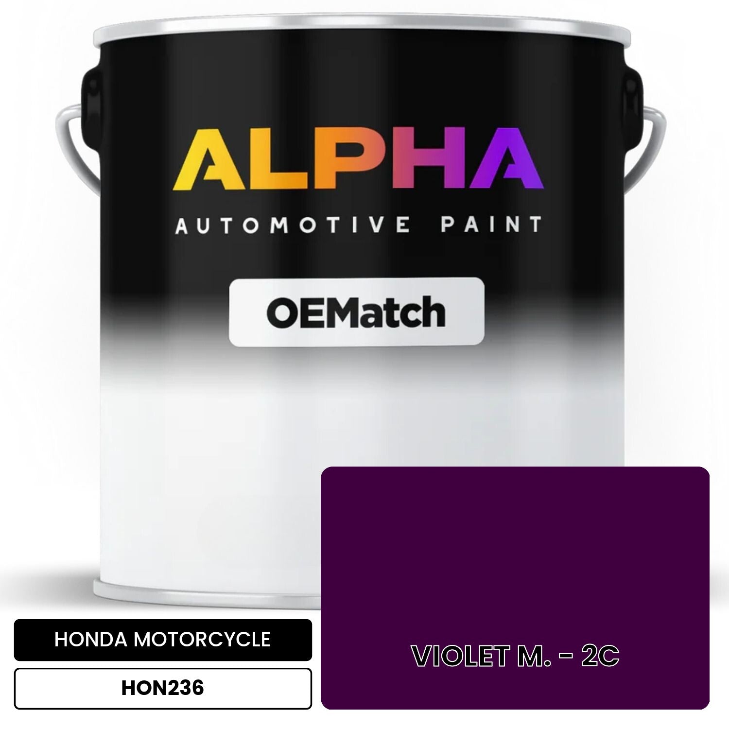 HONDA MOTORCYCLE VIOLET M. - 2C HON236 OEMatch Basecoat