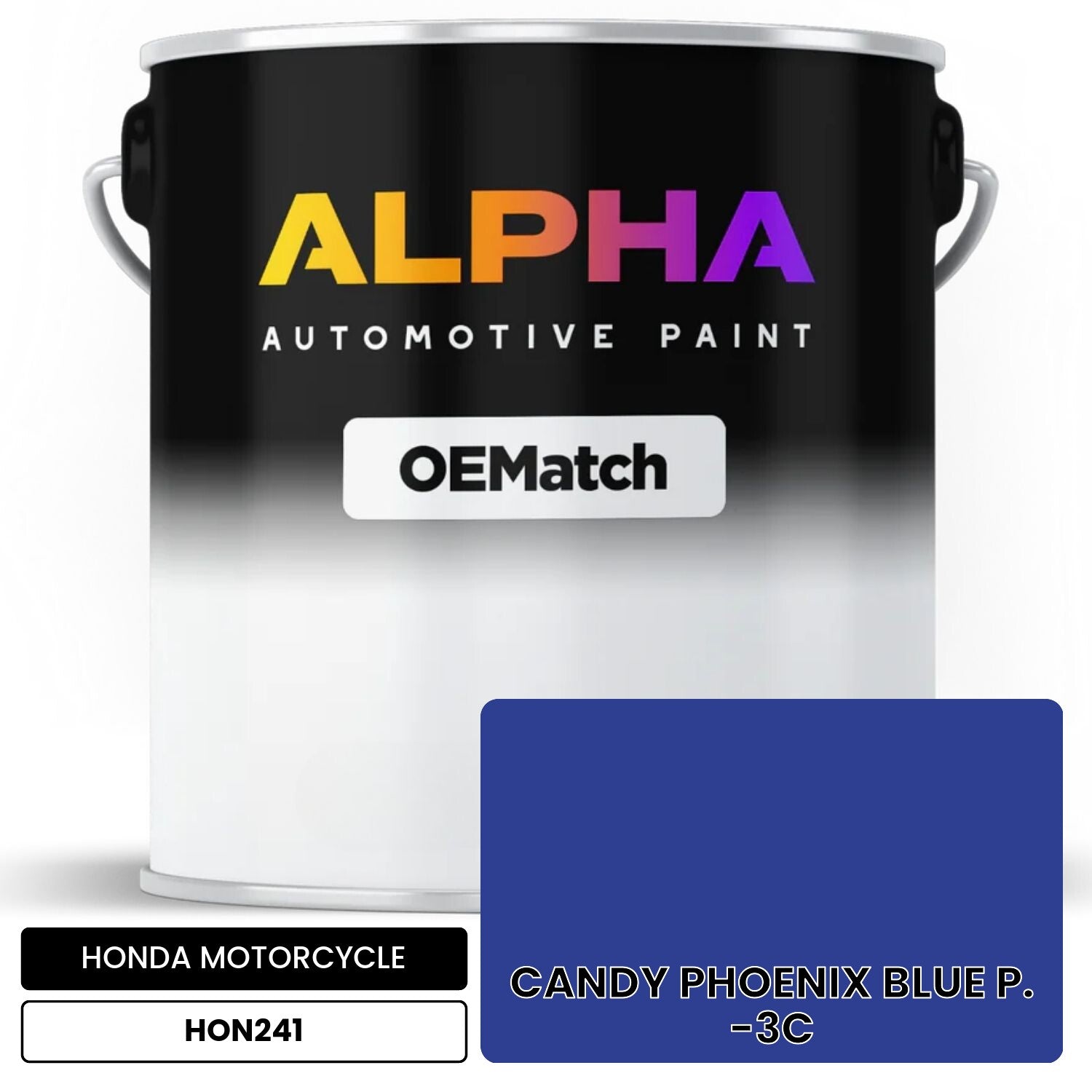 HONDA MOTORCYCLE CANDY PHOENIX BLUE P. -3C HON241 OEMatch Basecoat