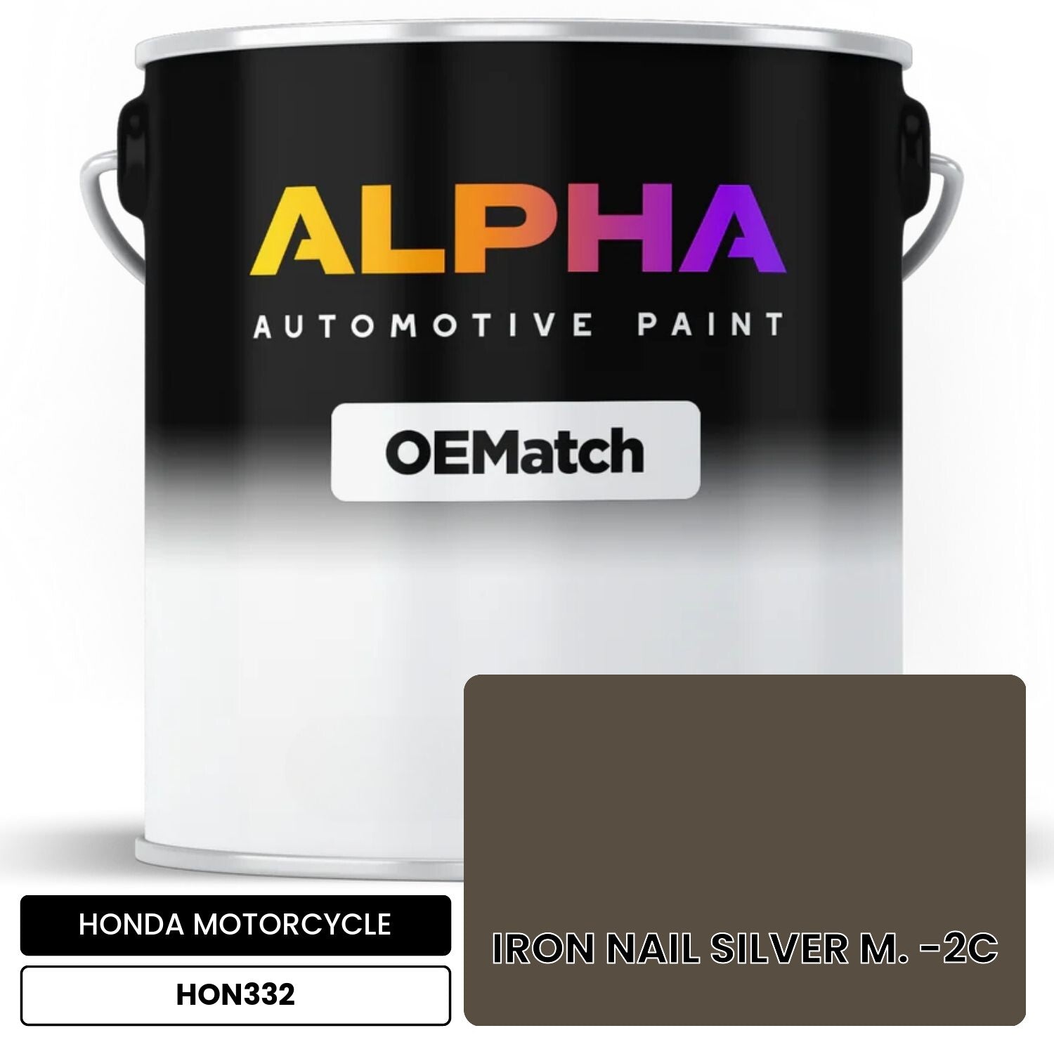 HONDA MOTORCYCLE IRON NAIL SILVER M. -2C HON332 OEMatch Basecoat