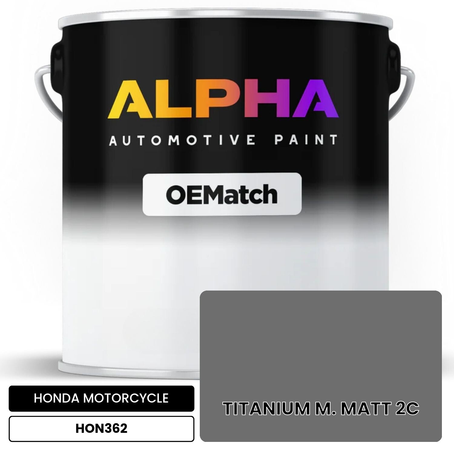 HONDA MOTORCYCLE TITANIUM M. MATT 2C HON362 OEMatch Basecoat