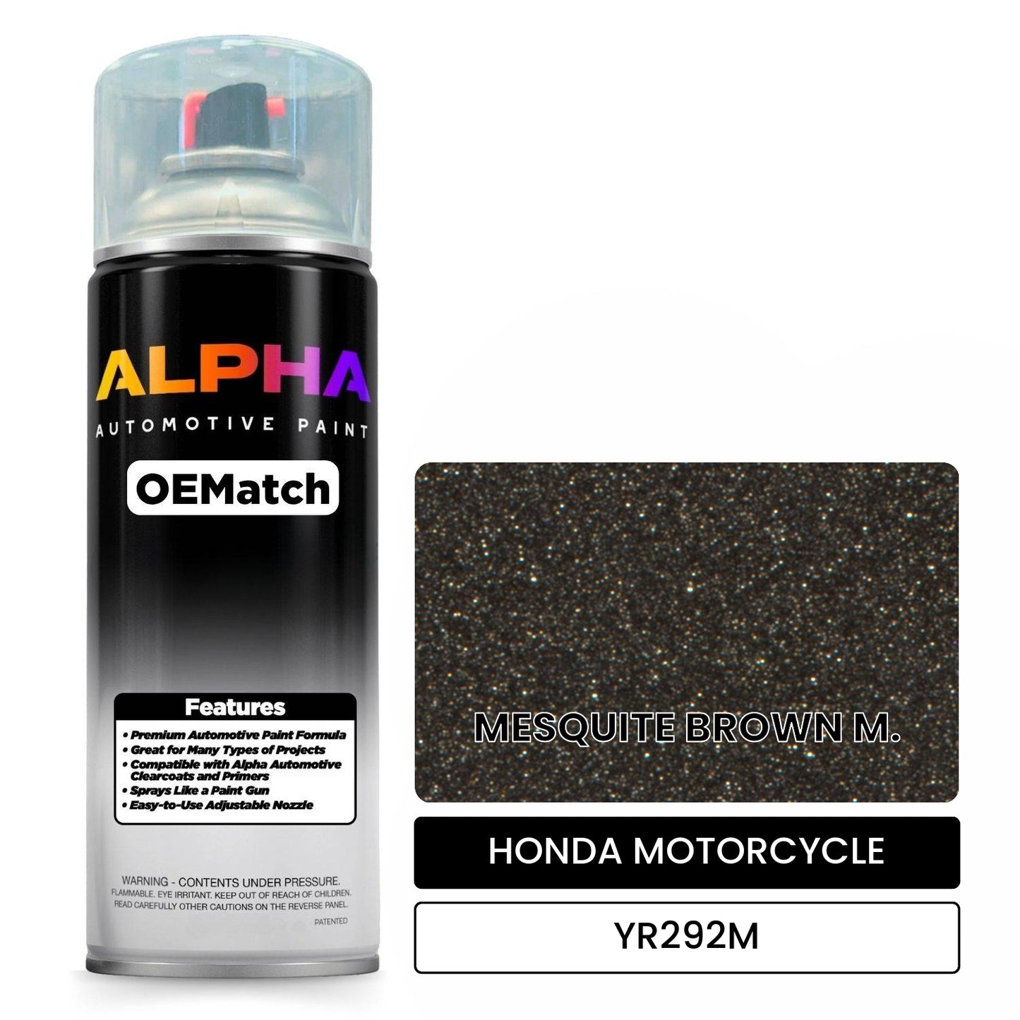 HONDA MOTORCYCLE MESQUITE BROWN M. YR292M OEMatch Spraycan