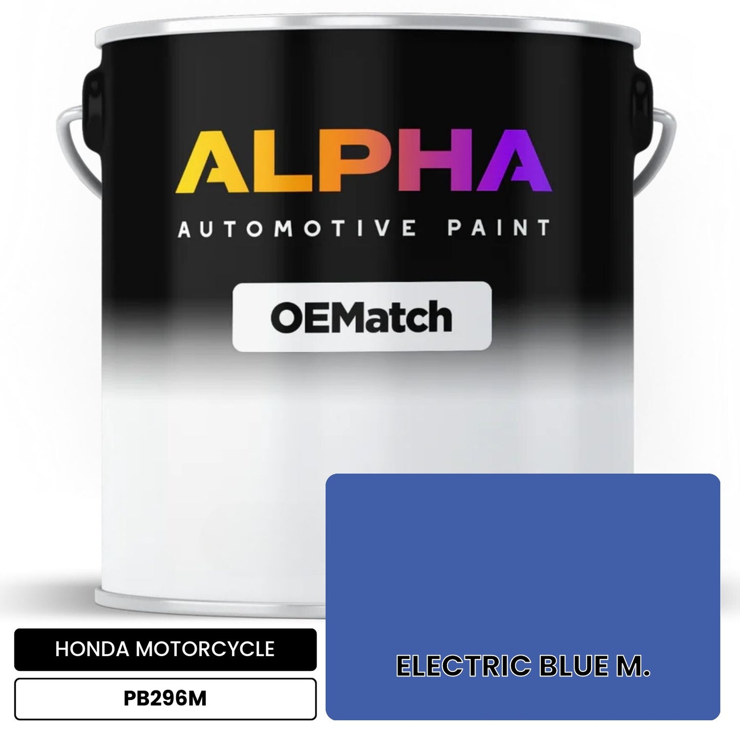 HONDA MOTORCYCLE ELECTRIC BLUE M. PB296M OEMatch Basecoat