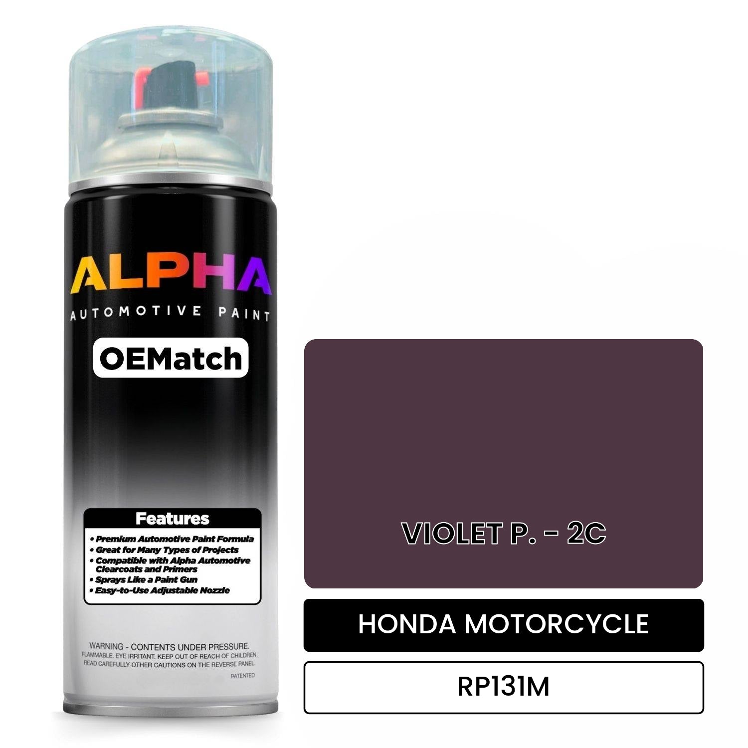 HONDA MOTORCYCLE VIOLET P. - 2C RP131M OEMatch Spraycan