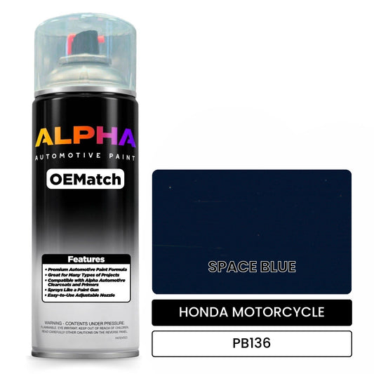 HONDA MOTORCYCLE SPACE BLUE PB136 OEMatch Spraycan