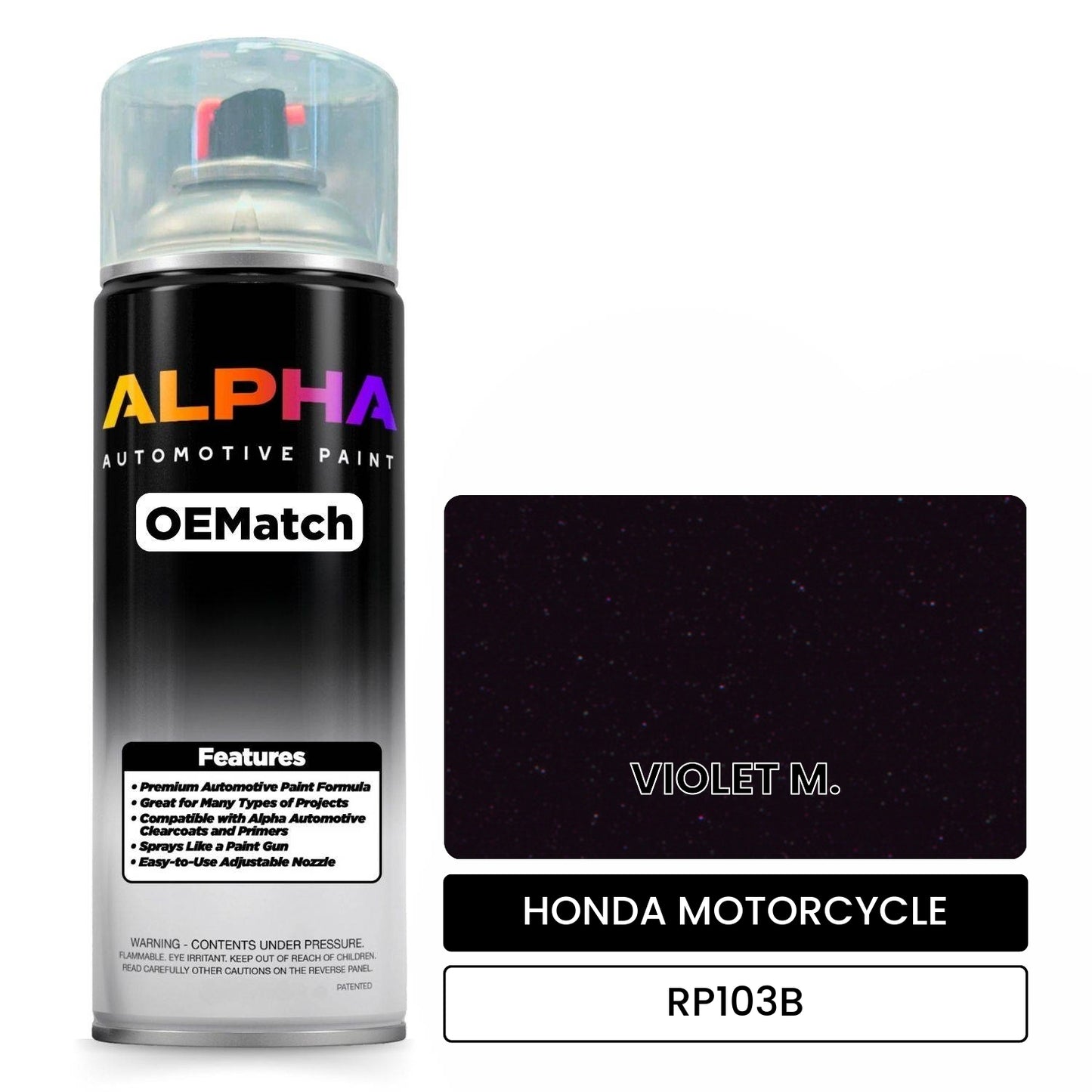 HONDA MOTORCYCLE VIOLET M. RP103B OEMatch Spraycan