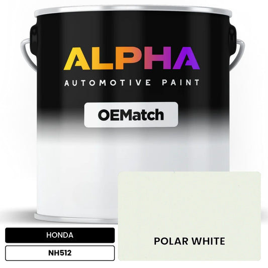 HONDA POLAR WHITE NH512 OEMatch Basecoat