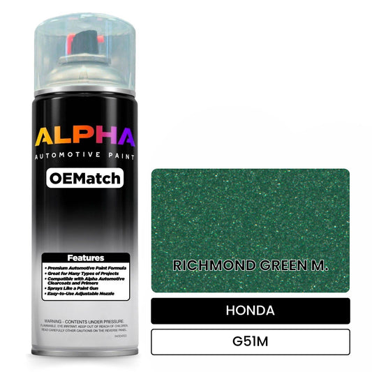 HONDA RICHMOND GREEN M. G51M OEMatch Spraycan