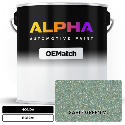HONDA SABLE GREEN M. BG12M OEMatch Basecoat