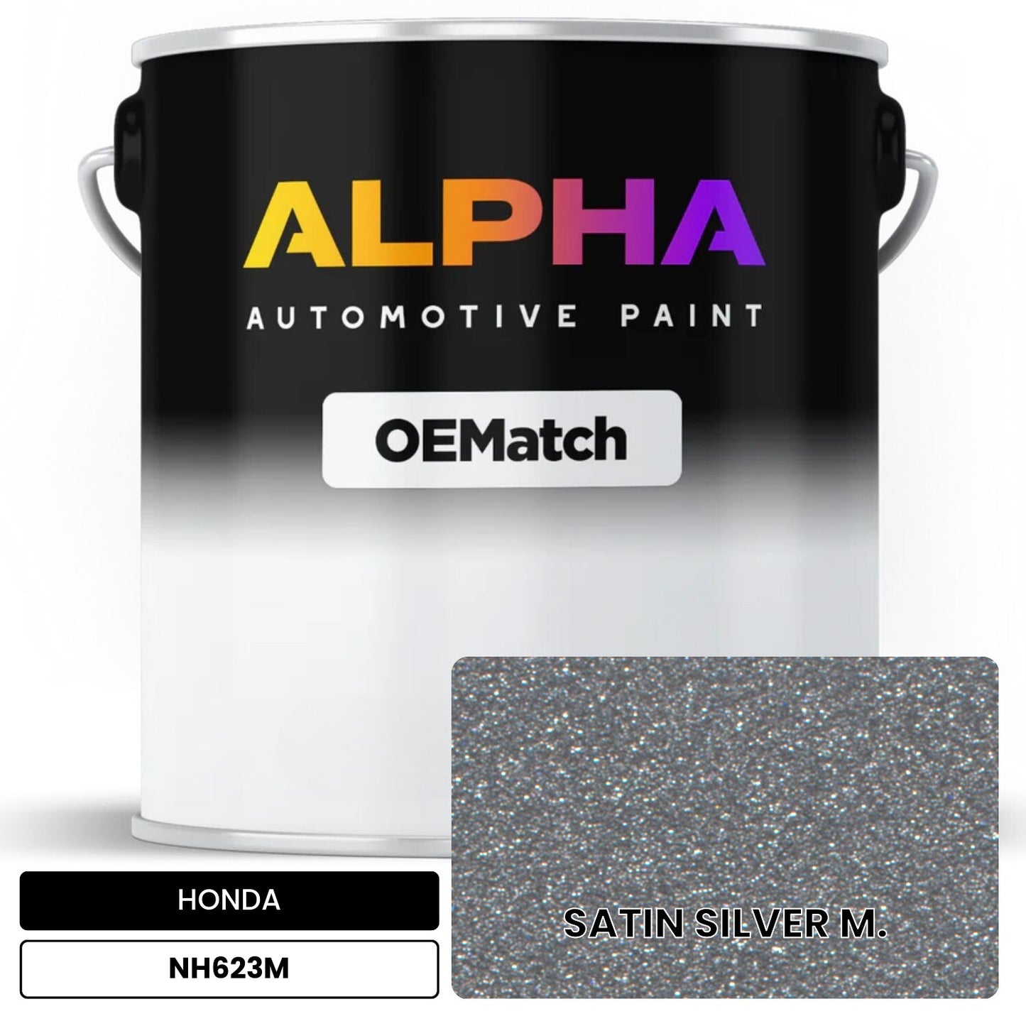 HONDA SATIN SILVER M. NH623M OEMatch Basecoat