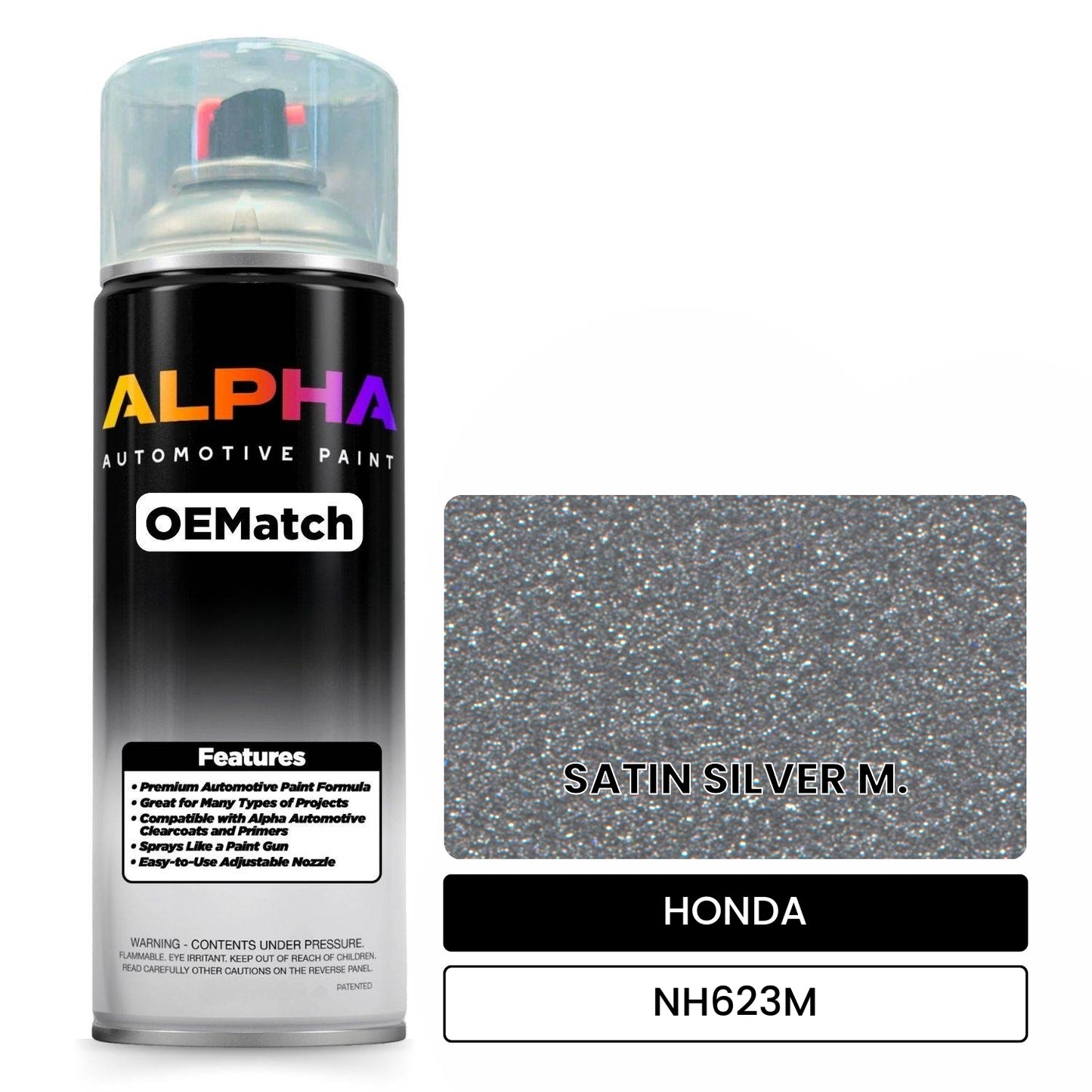 HONDA SATIN SILVER M. NH623M OEMatch Spraycan
