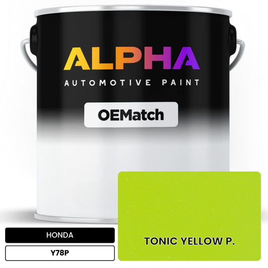 HONDA TONIC YELLOW P. Y78P OEMatch Basecoat