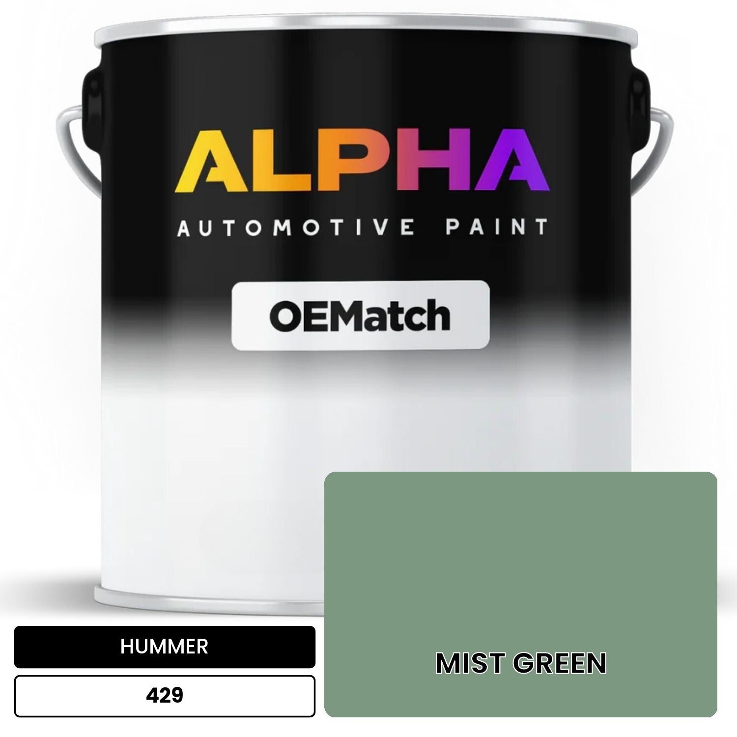 HUMMER MIST GREEN 429 OEMatch Basecoat