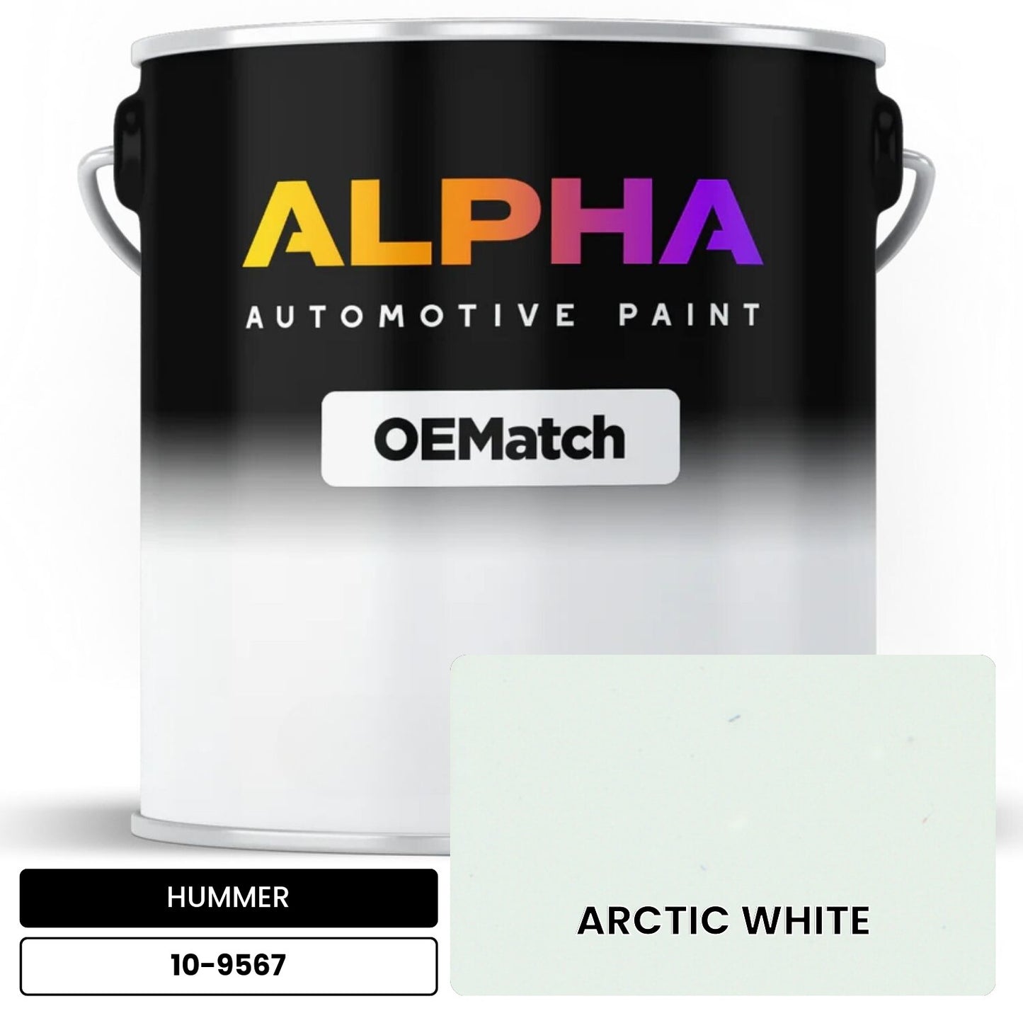 HUMMER ARCTIC WHITE 10-9567 OEMatch Basecoat