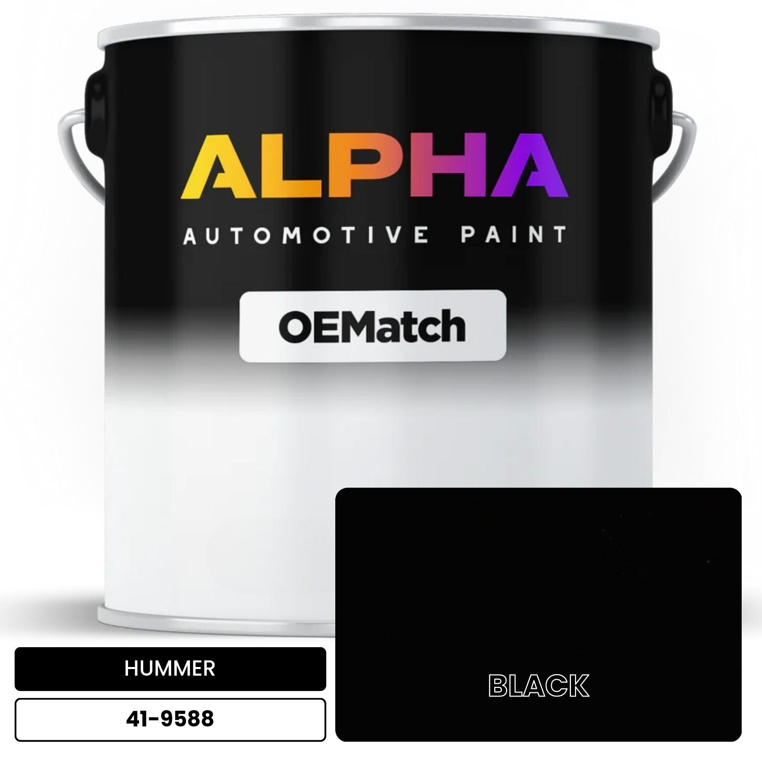 HUMMER BLACK 41-9588 OEMatch Basecoat