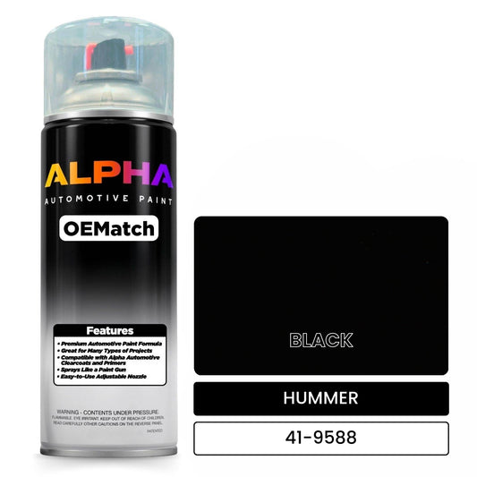 HUMMER BLACK 41-9588 OEMatch Spraycan