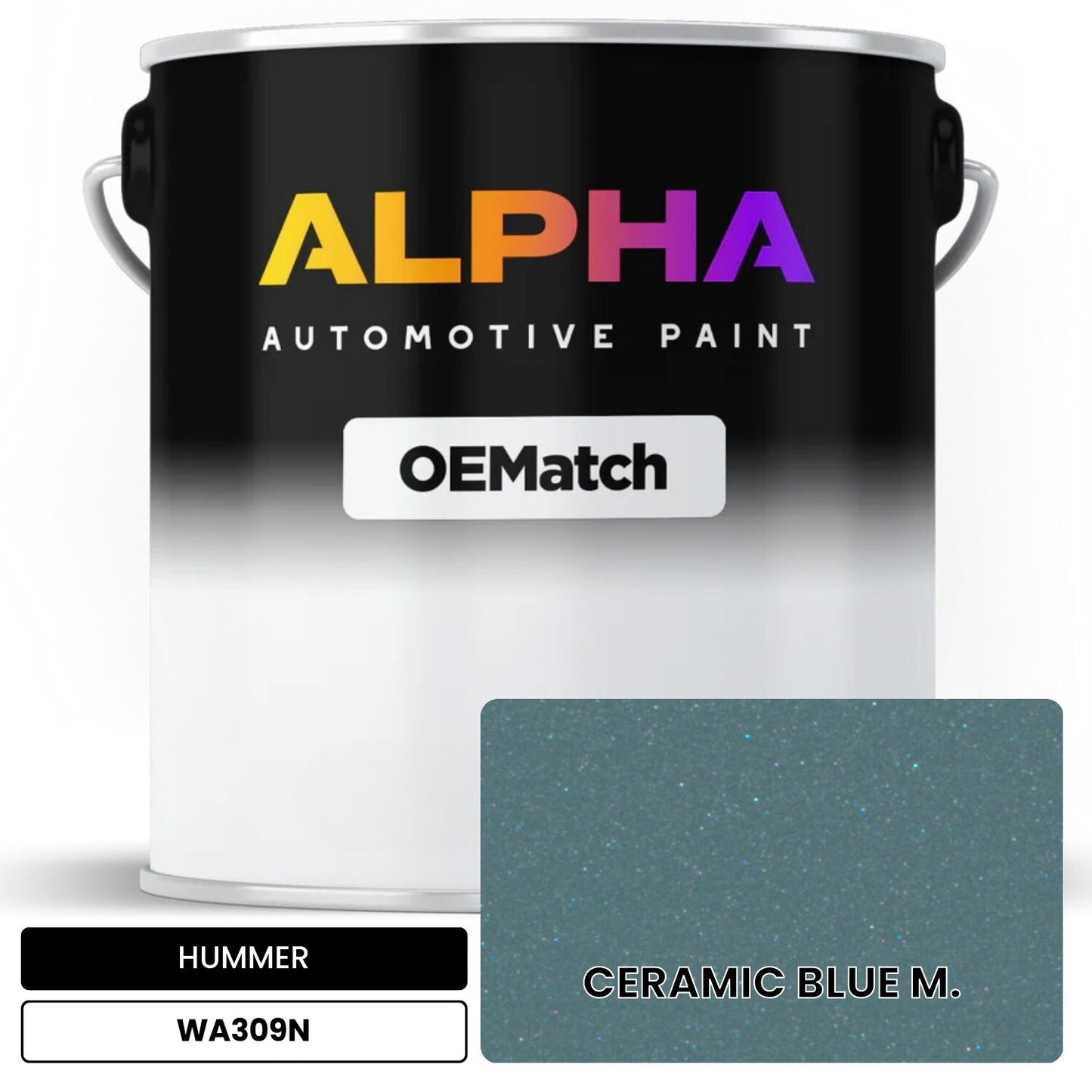 HUMMER CERAMIC BLUE M. WA309N OEMatch Basecoat