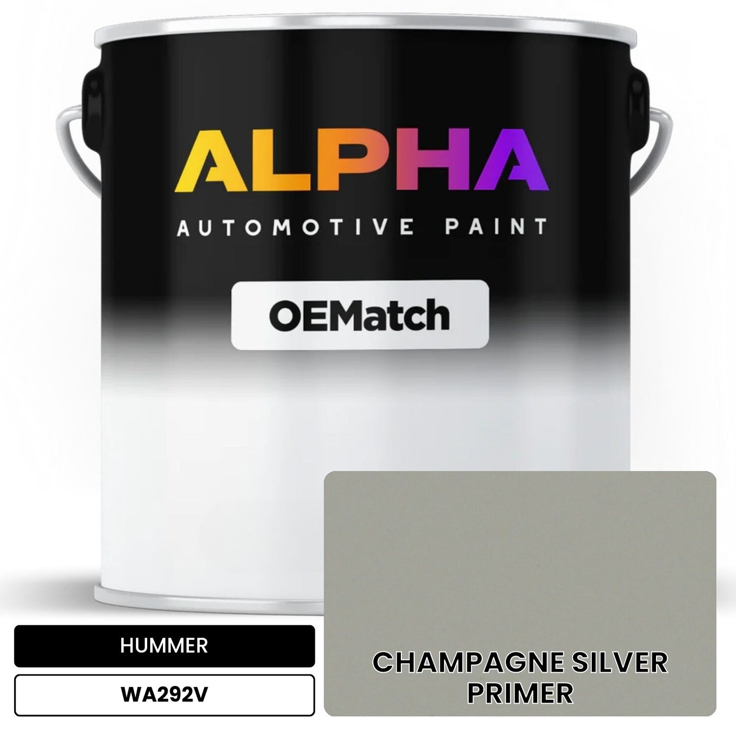 HUMMER CHAMPAGNE SILVER PRIMER WA292V OEMatch Basecoat